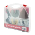 RS PRO 15-Piece Multitool Accessory Set Compatible with Multi-Cutter Including Bi-Metal Saw Blade, CRV Wood Saw 125-7939