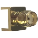 RF Solutions CON Series Coaxial Connector PCB Female SMA 50 Ω Straight Body Solder CON-SMA-EDGE