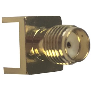 RF Solutions CON Series Coaxial Connector PCB Female SMA 50 Ω Straight Body Solder CON-SMA-EDGE