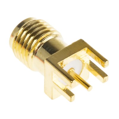 RF Solutions CON Series Coaxial Connector Edge Female SMA, 50 Ω, Straight Body Solder CON-SMA-EDGE-SRP