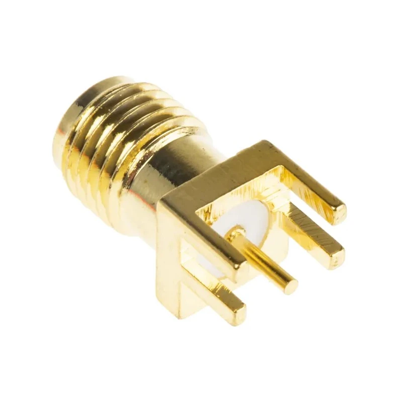 RF Solutions CON Series Coaxial Connector Edge Female SMA, 50 Ω, Straight Body Solder CON-SMA-EDGE-SRP