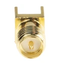 RF Solutions CON Series Coaxial Connector Edge Female SMA, 50 Ω, Straight Body Solder CON-SMA-EDGE-SRP