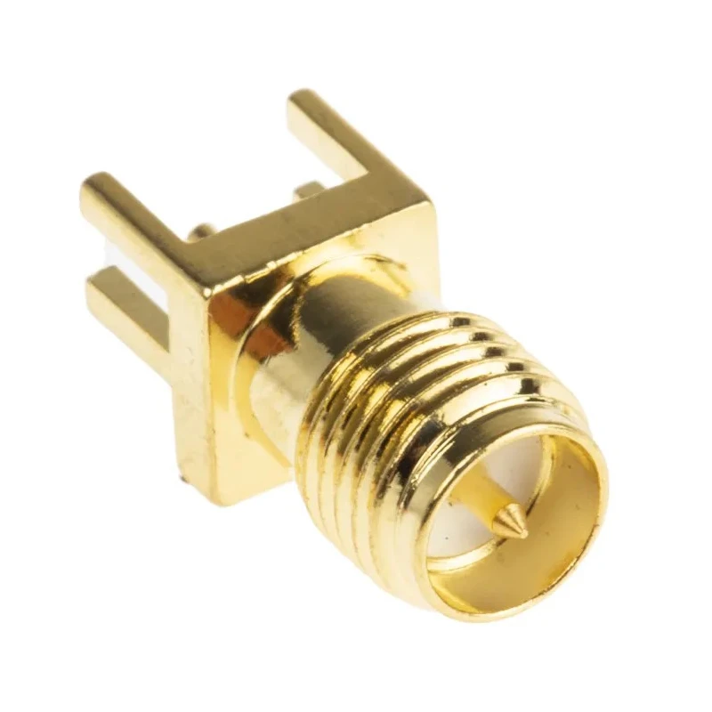 RF Solutions CON Series Coaxial Connector Edge Female SMA, 50 Ω, Straight Body Solder CON-SMA-EDGE-SRP