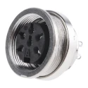 Amphenol Industrial signalmate C091 6 Pole Straight M16 DIN Socket 5A 300V IP40 Panel Mount T3403 000 RS