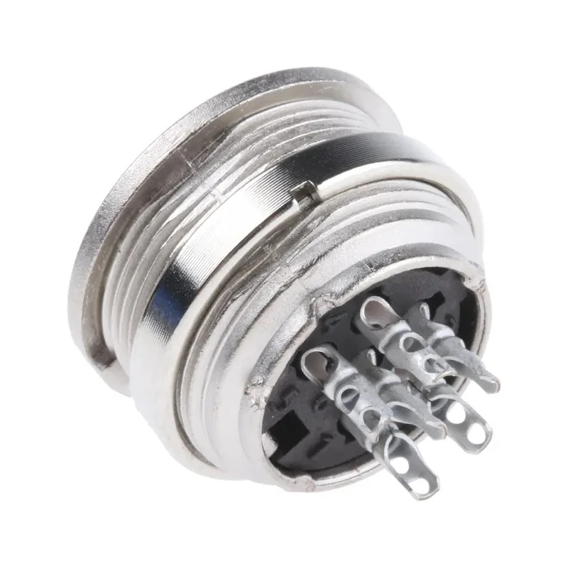 Amphenol Industrial signalmate C091 6 Pole Straight M16 DIN Socket 5A 300V IP40 Panel Mount T3403 000 RS