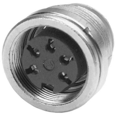Amphenol Industrial signalmate C091 12 Pole Straight M16 DIN Socket 3A 150V IP40 Screw-On Panel Mount T3638 000 RS