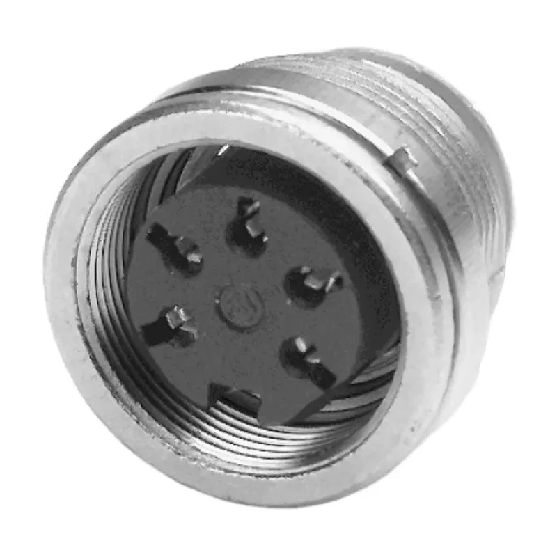 Amphenol Industrial signalmate C091 12 Pole Straight M16 DIN Socket 3A 150V IP40 Screw-On Panel Mount T3638 000 RS