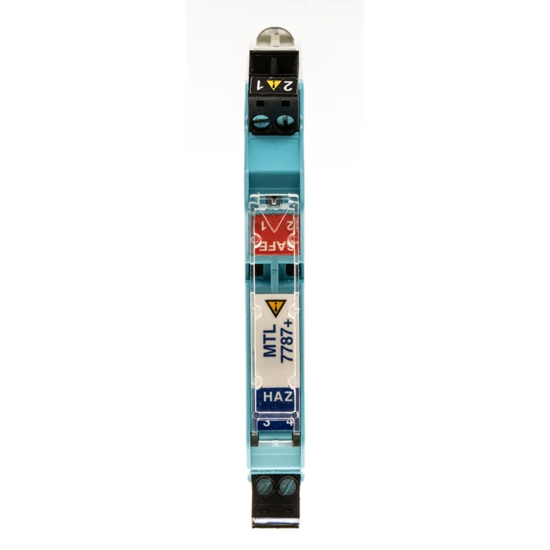 Eaton Zener Barrier ATEX 1 Channel DIN Rail Mount Screw Terminals 28V DC 93mA MTL7787+/RS