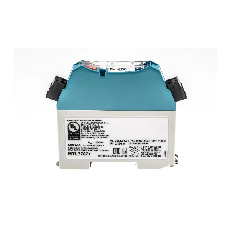 Eaton Zener Barrier ATEX 1 Channel DIN Rail Mount Screw Terminals 28V DC 93mA MTL7787+/RS