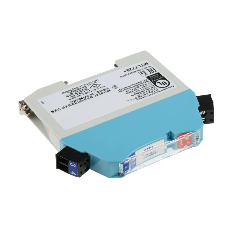 Eaton Zener Barrier 1 Channel 28V DC Supply Voltage 300Ω Safety Current Resistance DIN Rail Mount ATEX Certified MTL7728+/RS