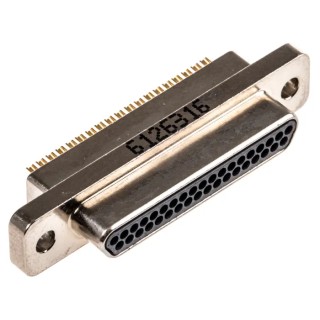 Glenair MWDM 37 Way Straight Panel Mount Micro-D D-Sub Connector Male MWDM2L-37PSB