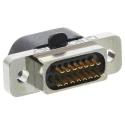 Glenair 15 Way Straight Panel Mount Micro-D D-Sub Connector Female MWDM2L-15SSB