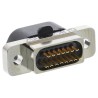 Glenair 15 Way Straight Panel Mount Micro-D D-Sub Connector Female MWDM2L-15SSB