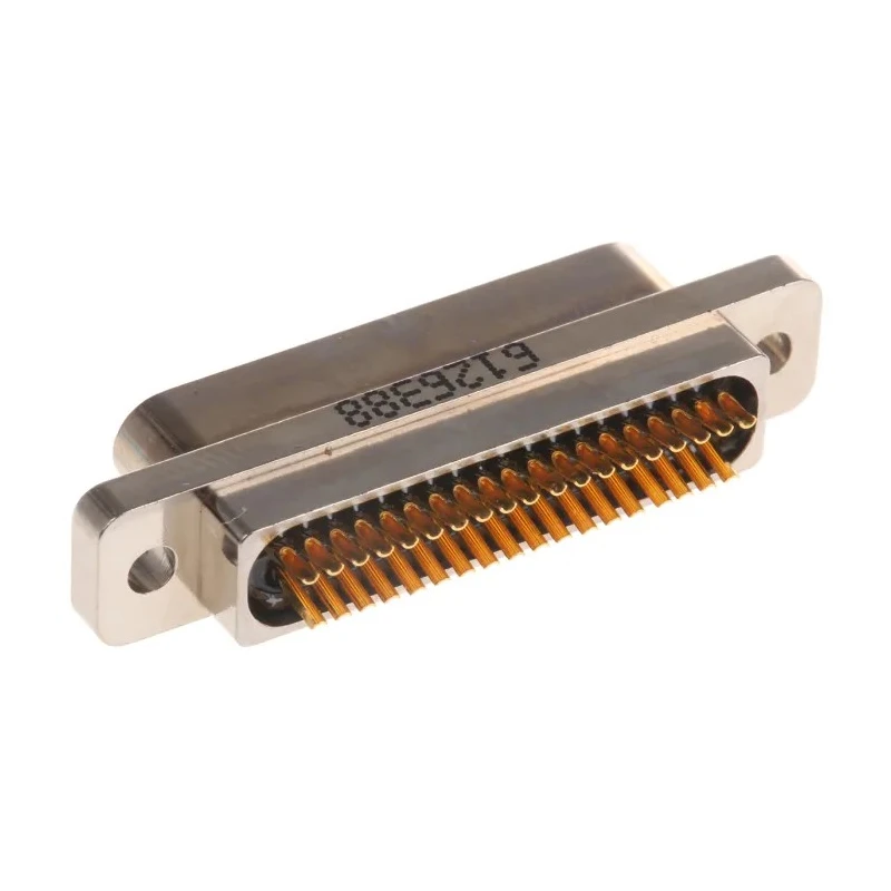 Glenair MWDM 37 Way Straight Panel Mount Micro-D Female D-Sub Connector MWDM2L-37SSB