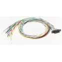 Glenair 25 Way Straight Through Hole Micro-D Female D-Sub Connector with Jack Screw MWDL25S-6E5-18B