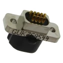Glenair 9 Way Straight Panel Mount Micro-D Aluminium Housing D-Sub Connector Female MWDM2L-9SSB