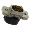 Glenair 9 Way Straight Panel Mount Micro-D Aluminium Housing D-Sub Connector Female MWDM2L-9SSB