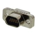 Glenair 9 Way Straight Panel Mount Micro-D Aluminium Housing D-Sub Connector Female MWDM2L-9SSB