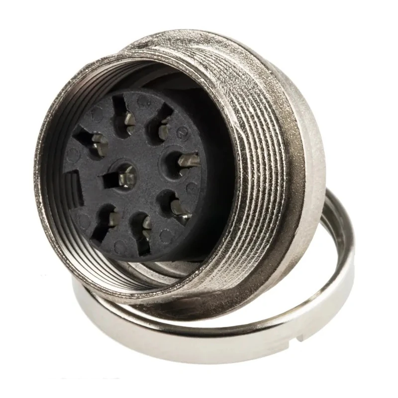Amphenol Industrial signalmate C091 8 Pole Straight M16 DIN Socket 5A 100V IP40 Panel Mount T3507 100 RS