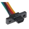 Glenair MWDL 9 Way Straight Through Hole Micro-D D-Sub Connector, Male with Jack Screw MWDL9P-6E5-18B
