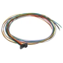Glenair MWDL 9 Way Straight Through Hole Micro-D D-Sub Connector, Male with Jack Screw MWDL9P-6E5-18B
