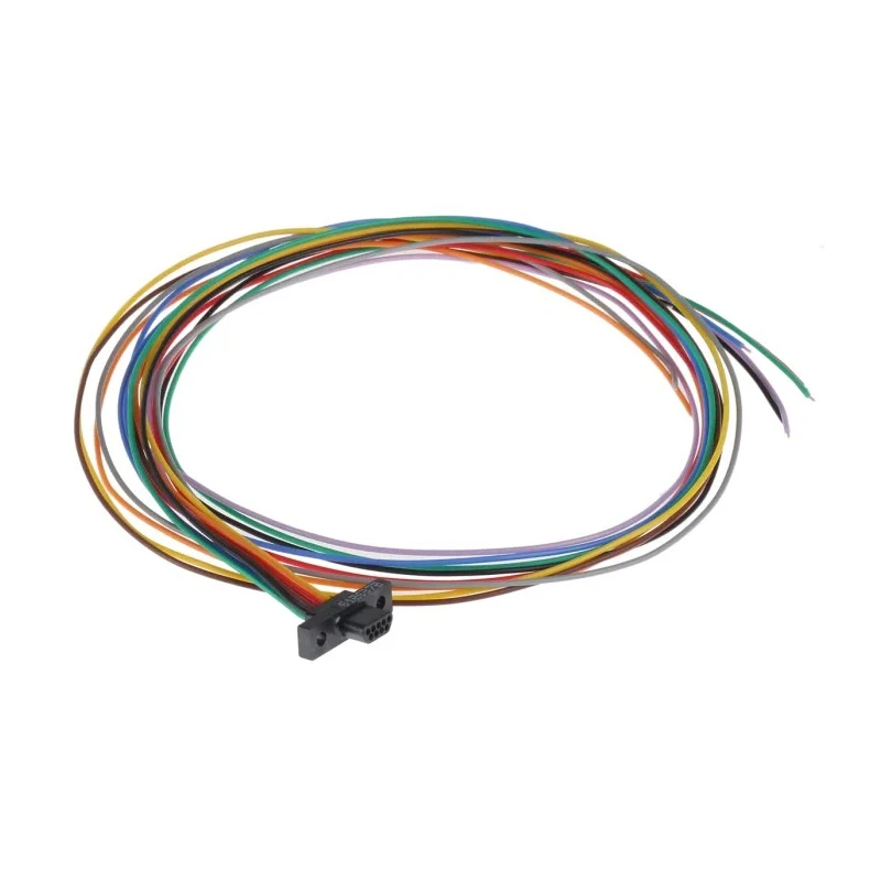 Glenair MWDL 9 Way Straight Through Hole Micro-D D-Sub Connector, Male with Jack Screw MWDL9P-6E5-18B