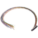Glenair MWDM 37 Way Straight Through Hole Micro-D Female Connector with Jack Screw MWDM2L-37S-6E5-18B