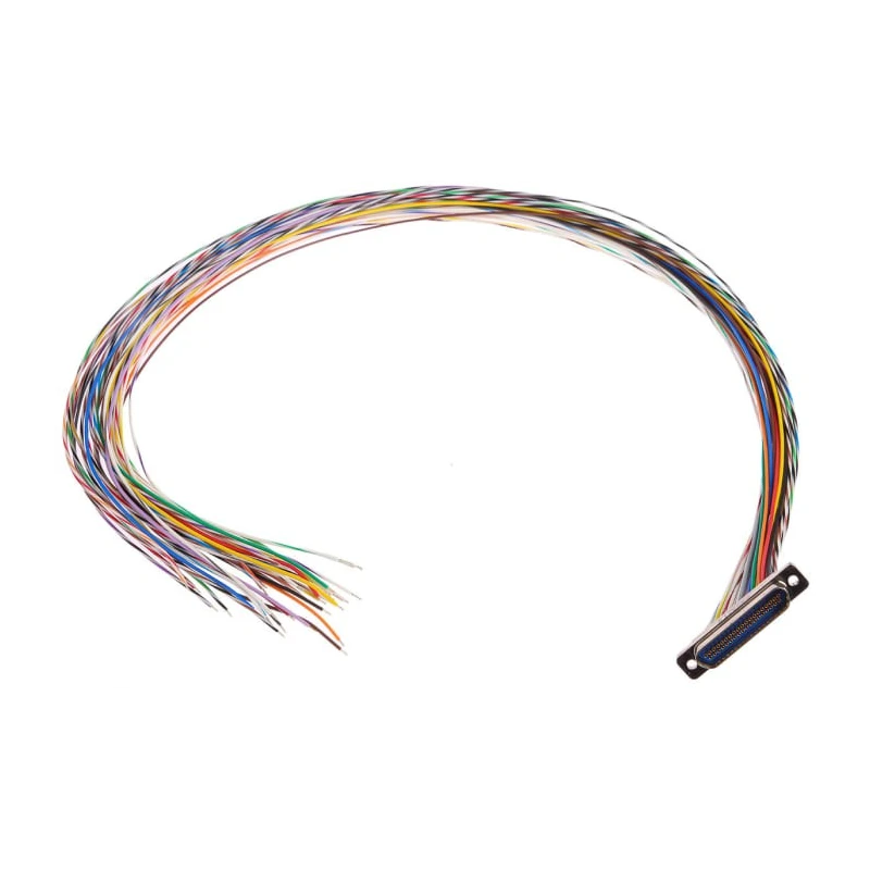 Glenair MWDM 37 Way Straight Through Hole Micro-D Female Connector with Jack Screw MWDM2L-37S-6E5-18B