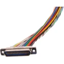 Glenair MWDM 37 Way Straight Through Hole Micro-D Female Connector with Jack Screw MWDM2L-37S-6E5-18B