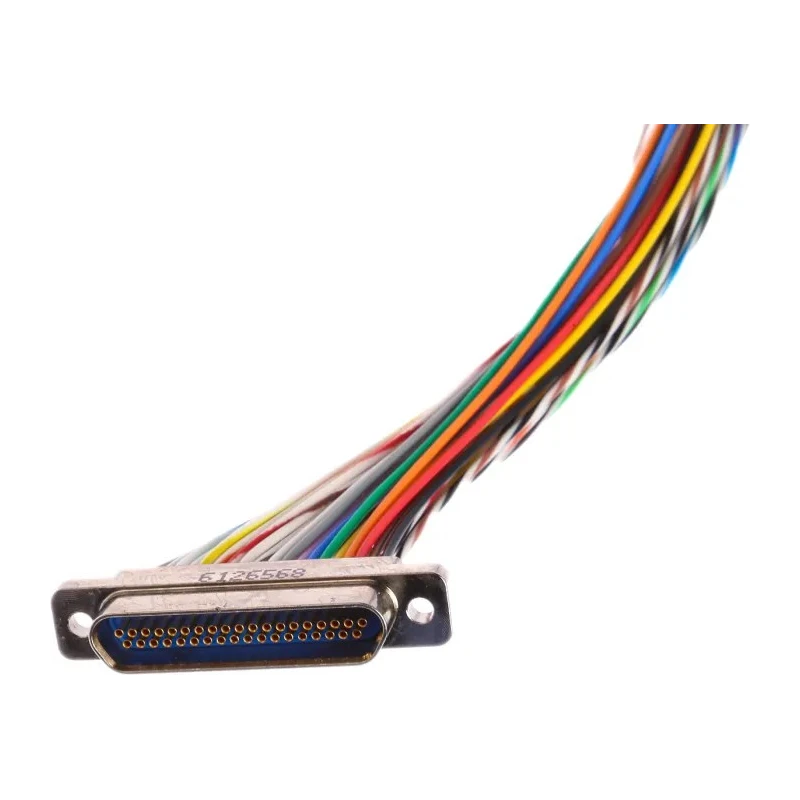 Glenair MWDM 37 Way Straight Through Hole Micro-D Female Connector with Jack Screw MWDM2L-37S-6E5-18B