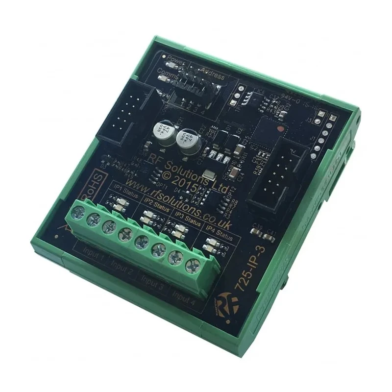 RF Solutions Remote Control Base Station Input Module 4 Channel 868 MHz FSK 12/32 V 725-IP