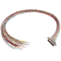 Glenair MWDM 51 Way Straight Through Hole Micro-D Female D-Sub Connector with Jack Screw MWDM2L-51S-6E5-18B