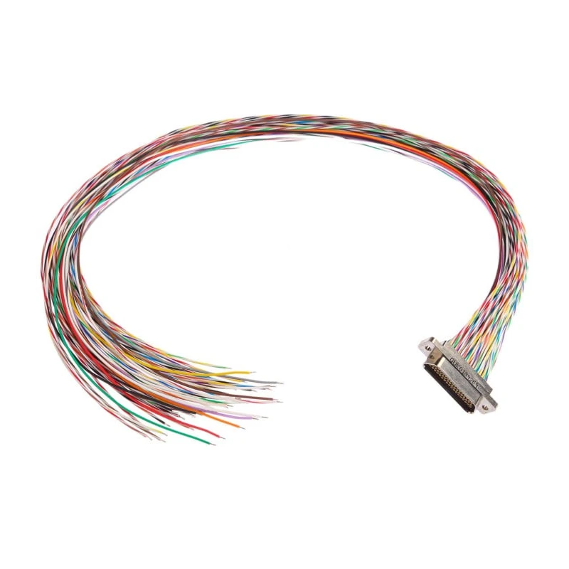 Glenair MWDM 51 Way Straight Through Hole Micro-D Female D-Sub Connector with Jack Screw MWDM2L-51S-6E5-18B