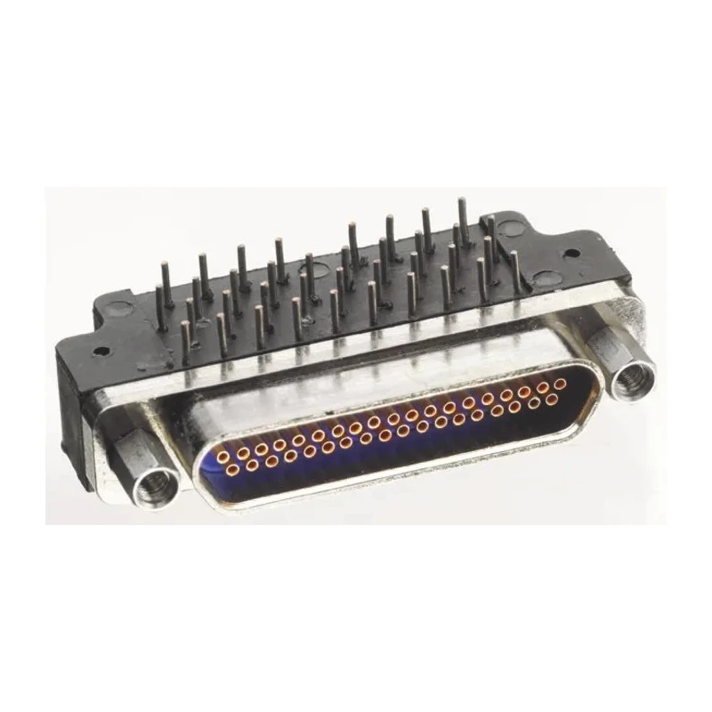 Glenair MWDM 37 Way Right Angle 2.54 mm Pitch Through Hole D-Sub Connector Female MWDM2L-37SCBRP-.110