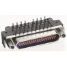 Glenair MWDM 37 Way Right Angle 2.54 mm Pitch Through Hole D-Sub Connector Female MWDM2L-37SCBRP-.110