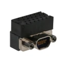 Glenair Micro-D Right Angle 9 Way Through Hole D-Sub Connector Female 2.54 mm Pitch MWDM2L-9SCBRP-.110