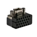 Glenair Micro-D Right Angle 9 Way Through Hole D-Sub Connector Female 2.54 mm Pitch MWDM2L-9SCBRP-.110