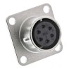 Hirose Miniature Circular Connector Socket, Panel Mount, 6 Contacts, 5A, 350V/490V, Bayonet Mating, RM Series RM12BRB-6S(81)