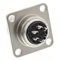 Hirose Miniature Circular Connector Socket, Panel Mount, 6 Contacts, 5A, 350V/490V, Bayonet Mating, RM Series RM12BRB-6S(81)