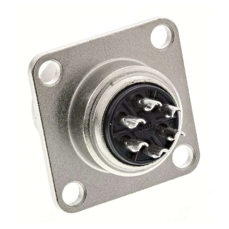 Hirose Miniature Circular Connector Socket, Panel Mount, 6 Contacts, 5A, 350V/490V, Bayonet Mating, RM Series RM12BRB-6S(81)