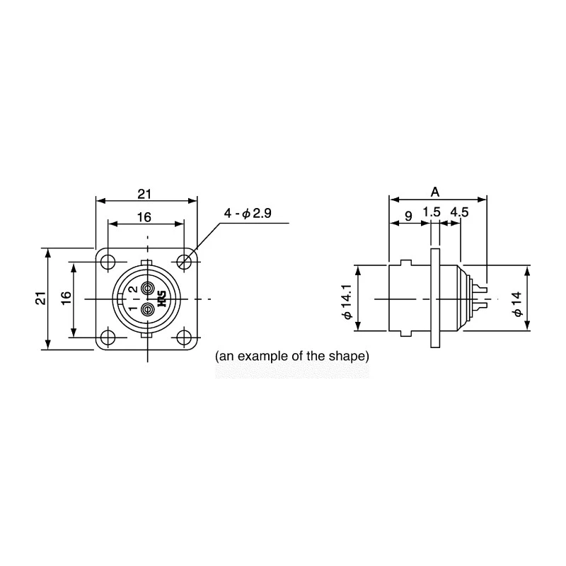 Hirose Miniature Circular Connector Socket, Panel Mount, 6 Contacts, 5A, 350V/490V, Bayonet Mating, RM Series RM12BRB-6S(81)