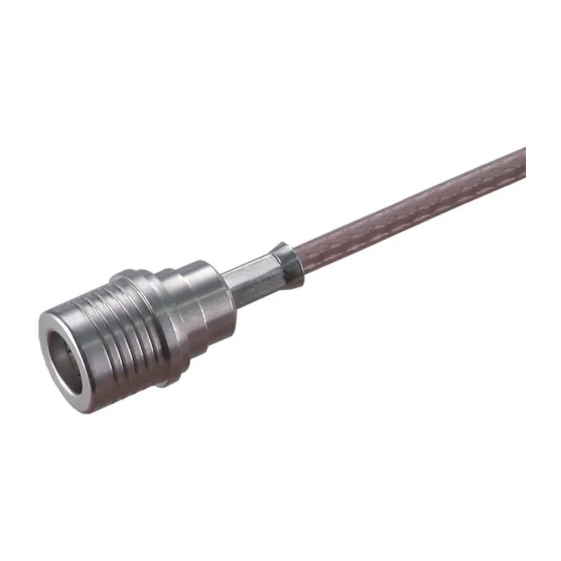 Huber+Suhner Coaxial Connector Cable Male QMA, 50 Ω, Straight Body Crimp 11_QMA-50-3-1/133_NE