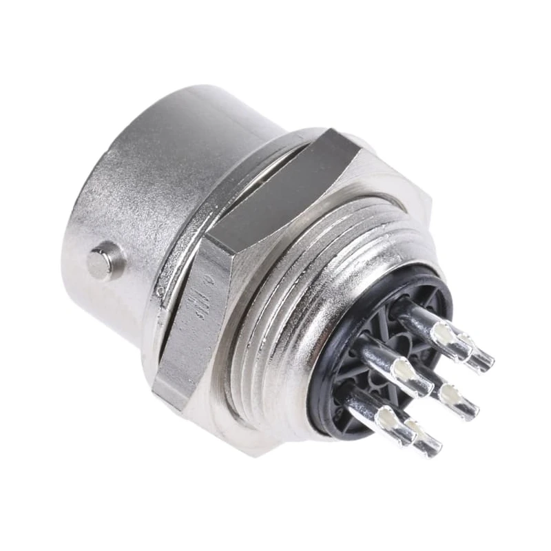 Hirose Circular Connector, 6 Contacts, Panel Mount, Miniature Socket Female, Bayonet Mating, Straight RM12BRD-6S(81)