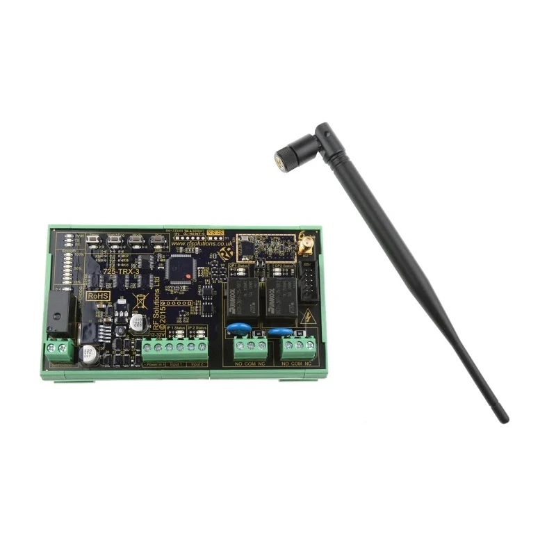 RF Solutions Remote Control Base Station Transceiver 868 MHz FSK LoRa 12/32V 725-TRX8-FM