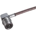 Huber+Suhner QMA Series Coaxial Connector Cable Male QMA, 50 Ω Impedance, Right Angle Body Crimp 16_QMA-50-3-2/133_NE