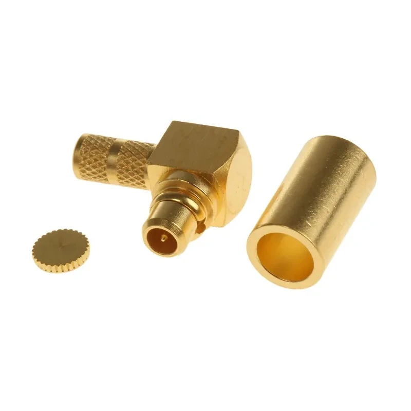 Huber+Suhner MMCX Series Coaxial Connector Cable Male MCX, 50 Ω, Right Angle Body Solder 16_MMCX-50-2-4/111_OE