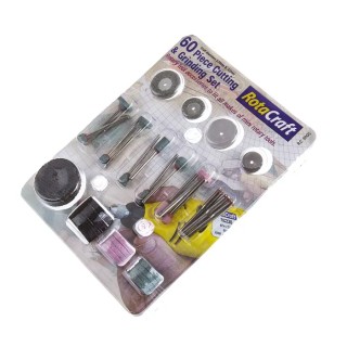 RS PRO 60-Piece Multitool Accessory Kit for Use with Dremel Tools 612-9595