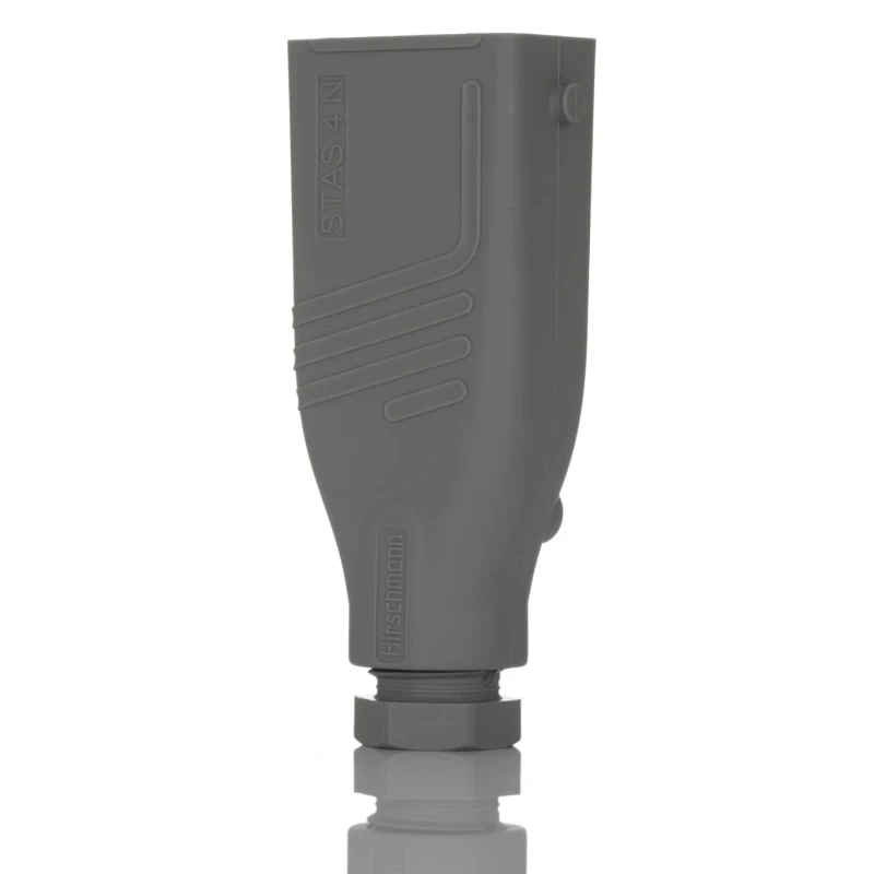 Hirschmann ST IP54 Grey Cable Mount 4P+PE Straight Industrial Power Connector 10A 250V 400V IP54