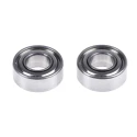 NMB Double Row Deep Groove Ball Bearing 6 mm ID 13 mm OD Shielded Martensitic Stainless Steel DDL-1360ZZMTRA1P24LY121