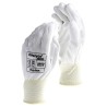 Polyco Healthline Polyflex White Polyurethane Work Gloves Size 9, Polyurethane Coating 8803